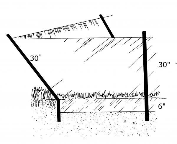 snake fence sketch